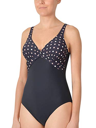 Preisvergleich Produktbild Naturana Badeanzug 73177 Gr. 36B in schwarz-Taupe-weiß