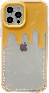Oynyiqi Ice Cream Candy Color Carcasa de teléfono de Dibujos Animados para iPhone 12 11 Pro MAX Carcasa Trasera para iPhone X XR XS MAX 7 8 Plus, Amarillo, para iPhone XS MAX