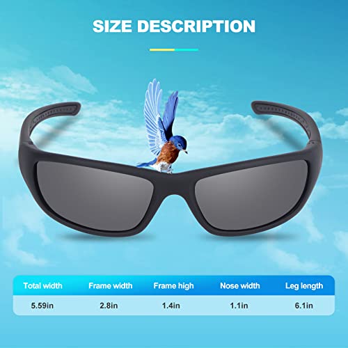 Duduma Sonnenbrille Herren Polarisiert Sportbrille Fahrrad Brillen für Herren Damen Angeln Sport mit UV400 Schutz Tr8116