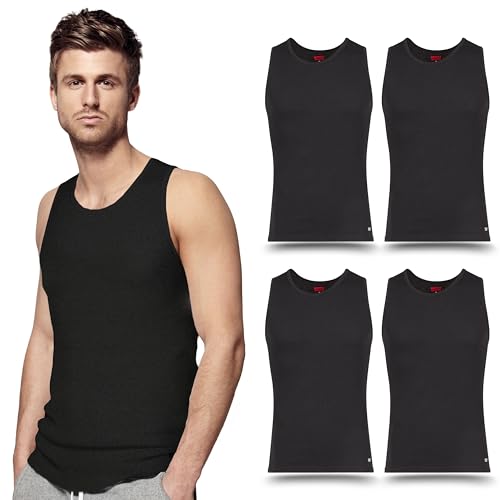 Levi's Lightweight Tank Tops for Men, 5 Pack Classic Ribbed Cotton Mens Undershirts2