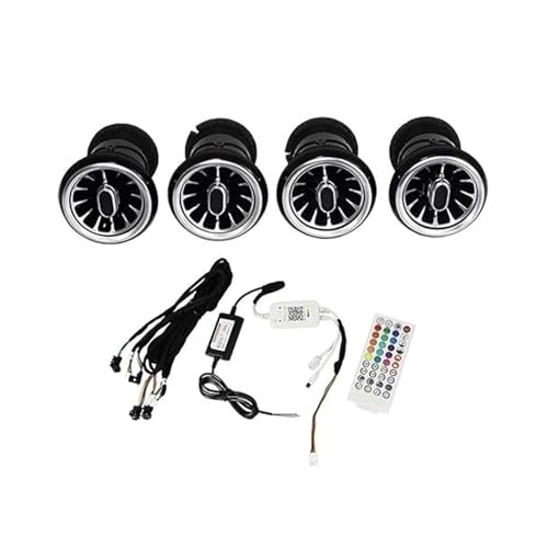 Aérateur style Turbo pour Audi A3 8P avec éclairage LED intégré pour habitacle
