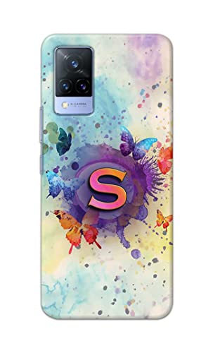 Image of PRINTFIDAA� Printed Hard Back Cover Case for Vivo V21 5G Back Cover (Alphabet S) -2808