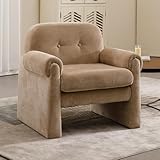 SIEGE CONFORTABLE: Ce fauteuil de relaxation est doté d'un coussin à double coucher, enveloppé d'un tissu chenille doux et respirant, ce qui donne à ce fauteuil un aspect nuageux, de sorte que vous ne vous sentirez pas fatigué, même après avoir été assis pendant longtemps.