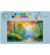 Silicone Painting Mat, Limous 24"x16" Silicone Art Mat with Cup for Adult, Silcone Craft Mat with...