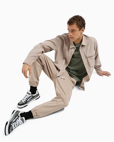 Armani Exchange Men's Loose Fit Cotton Corduroy Button Down with Oversized Pocket3