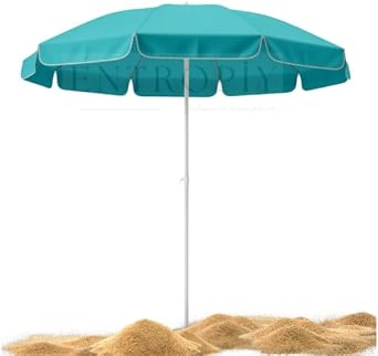 Deniz Plaj ve Balkon  emsiyesi - Fiberglass Paslanmaz  skelet, Al minyum G vde, Canl  Renkler   Dokumal  Kuma  Polyester ve Pamuklu 170 cm C rt C rt Hediyeli