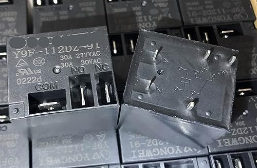 Relé T91-1C-12V-30A de 5 pines compatible con HAT902CSDC12 para control de automoción
