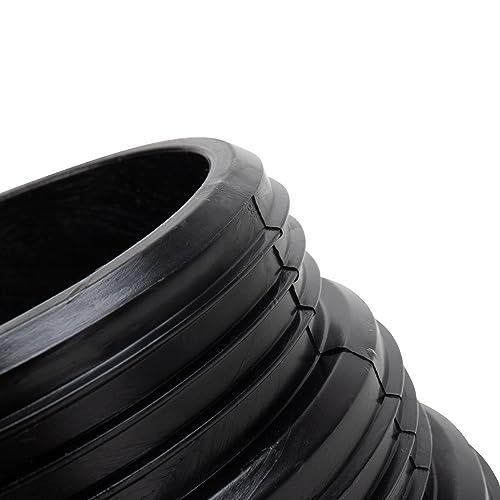 Image of Camco Flexible 3-in-1 Sewer Adapter Hose Seal -Flexible Fitting That Makes Connection to a Sewer Inlet Simple and Less Hands On! (39318), Black
