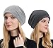 Senker Fashion Slouchy Beanie Hats for Women Men, Chemo Headwear Cotton Beanies Soft Lightweight Chemo Skull Cap Elastic