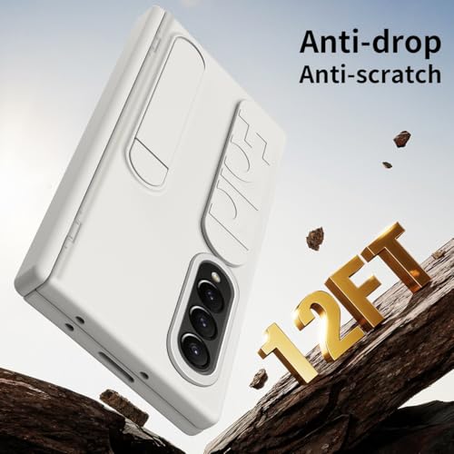 Coque antichoc Samsung Z Fold 4 avec support rétractable et film rigide - 7