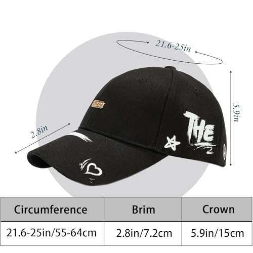 Image of Baseball Cap for Women Men - Adjustable Size Hat | Sun Protection,Colourfast,Moisture Wicking,Ponytail Hole,Wrinkle Free
