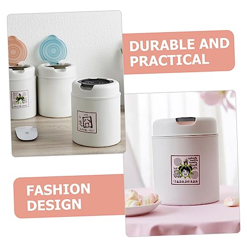 Caneca de basura pequeña rectangular Negro para escritorio miniatura 3