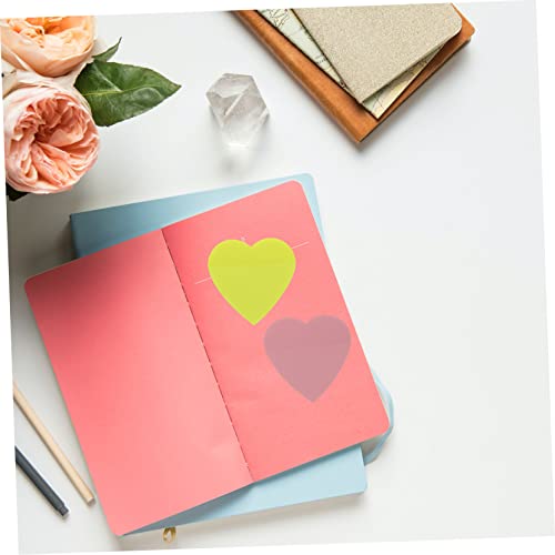 Notes adhésives transparentes en forme de cœur Gadpiparty lot de 5 blocs de mini post-it