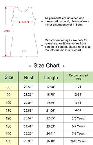 HOZIY Leotards for Girls Gymnastics Unicorn Mermaid Rainbow Cupcake Dinosaur Sparkle Biketard 2-10 Years