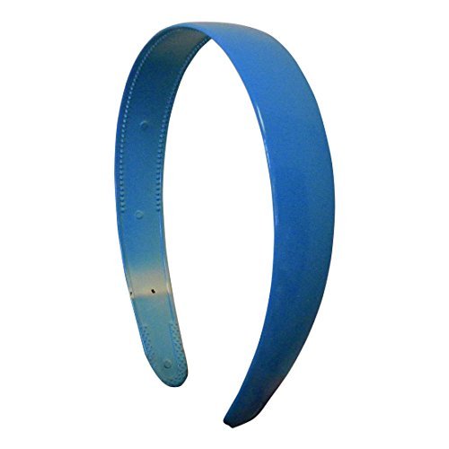 Motique Accessories Blue 1 Inch Plastic Hard Headband with Teeth
