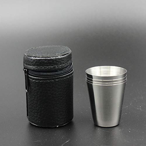 Lasenersm LW0971SB-30ML 4 Pieces 30Ml (1Oz) Stainless Steel Shot Cups Shot Glass Drinking Vessel thumb #5