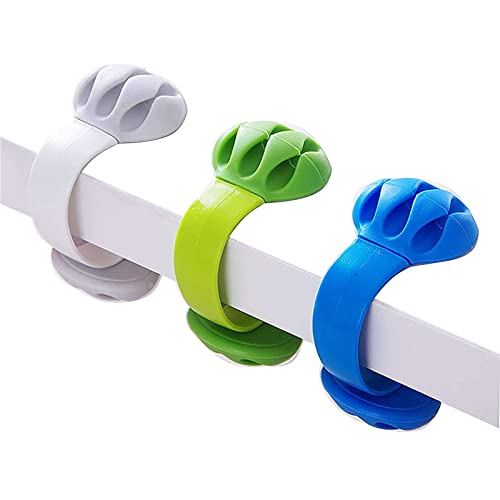 Support de câble – Cordon Organiseur – Clips de gestion des câbles – fils support Système -3 Packs Multipurpose câble Clips pour téléphone chargeurs, table de nuit, organiseur de bureau par Jiulory