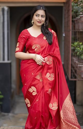 Leeli Peeri Designer zari woven silk saree in soft silk – image 3