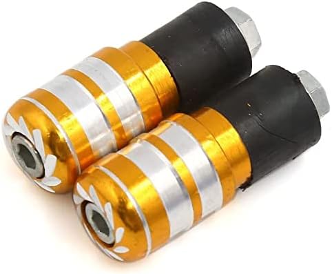 XYWHPGV 2 szt. Zaślepki do kierownicy w kolorze złotym do kierownicy motocykla motocyklowego 22 mm(74464 b52be 68854 76f99 53d2a 16f41