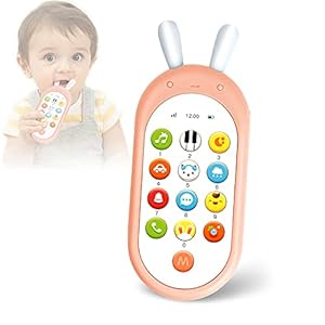 Richgv Baby mobiele telefoon speelgoed, Elektronisch leren smartphone speelgoed, Interactief Educatief Mobiel Geluid…