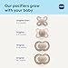 MAM Original Baby Pacifiers 0-6 Months, Binky for Newborn Babies, BPA-Free Skin Soft Silicone Nipple, Glows in The Dark, Developed with Medical Experts, 4 Count, Made in Europe