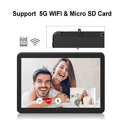 Lectrus Tablet Android 9.0 Pie, Octa-Core, 2Gb+32Gb, 10.1" 1080P Full Hd Display, 5G Wifi Tablets, Dual Cameras & Speakers, Bluetooth, Gps – Black #TOP2