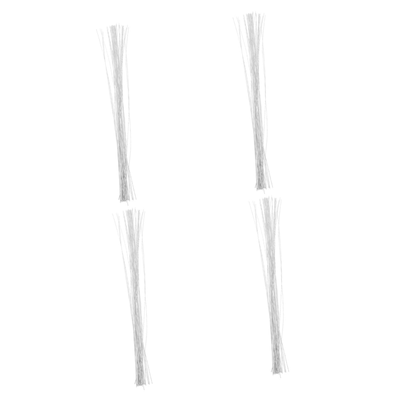4sets Craft Floral Stems Artificial Flower Wire Sticks for DIY Projects 50pcs*4