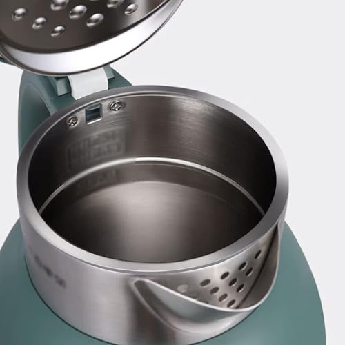 Tetera eléctrica de acero inoxidable con doble capa y gran capacidad miniatura 4