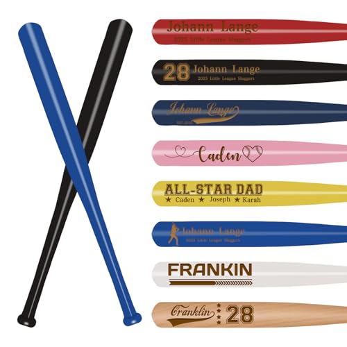 Mini mazze da baseball personalizzate Mazza da baseball personalizzata in legno 18 pollici Tee Ball Coach Team Training Games regalo inciso