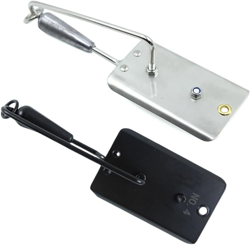 Pack of 2 Fishing Planer with Stainless Steel Blade Offshore Downrigger Planer Trolling Diving Board for Large Prey Bait Fishing Gear