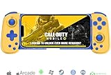 Wireless Controller for iPhone 17/Android/PC/iPad/Tablet/Appl Arcade MFi Games/Switch/PS4, Support Streaming on PS5/Xbox/PC Console, Cloud Gaming Gamepad Joystick - Turbo/6-Axis Gyro/Dual Motors - Yellow