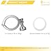 RIXIGOOD 2 Inch Tri Clamp Heavy Duty with Silicone Gasket 2