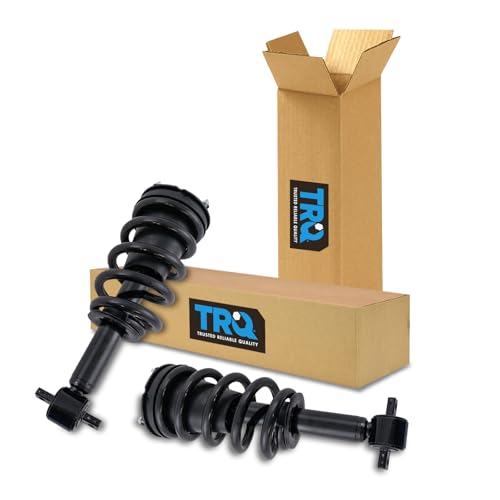 Image of TRQ Front Loaded Complete Shock Strut Spring Assembly 2 Piece Pair Set for 2014-2017 Chevy Silverado / 2014-2017 GMC Sierra 4WD 4x4