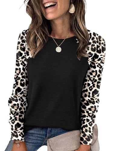 Image of SAMPEEL Sweatshirt for Women Long Sleeve Shirts Crewneck Sweaters Fall Fashion Outfits 2025 Trendy Tunic Tops Plus Size