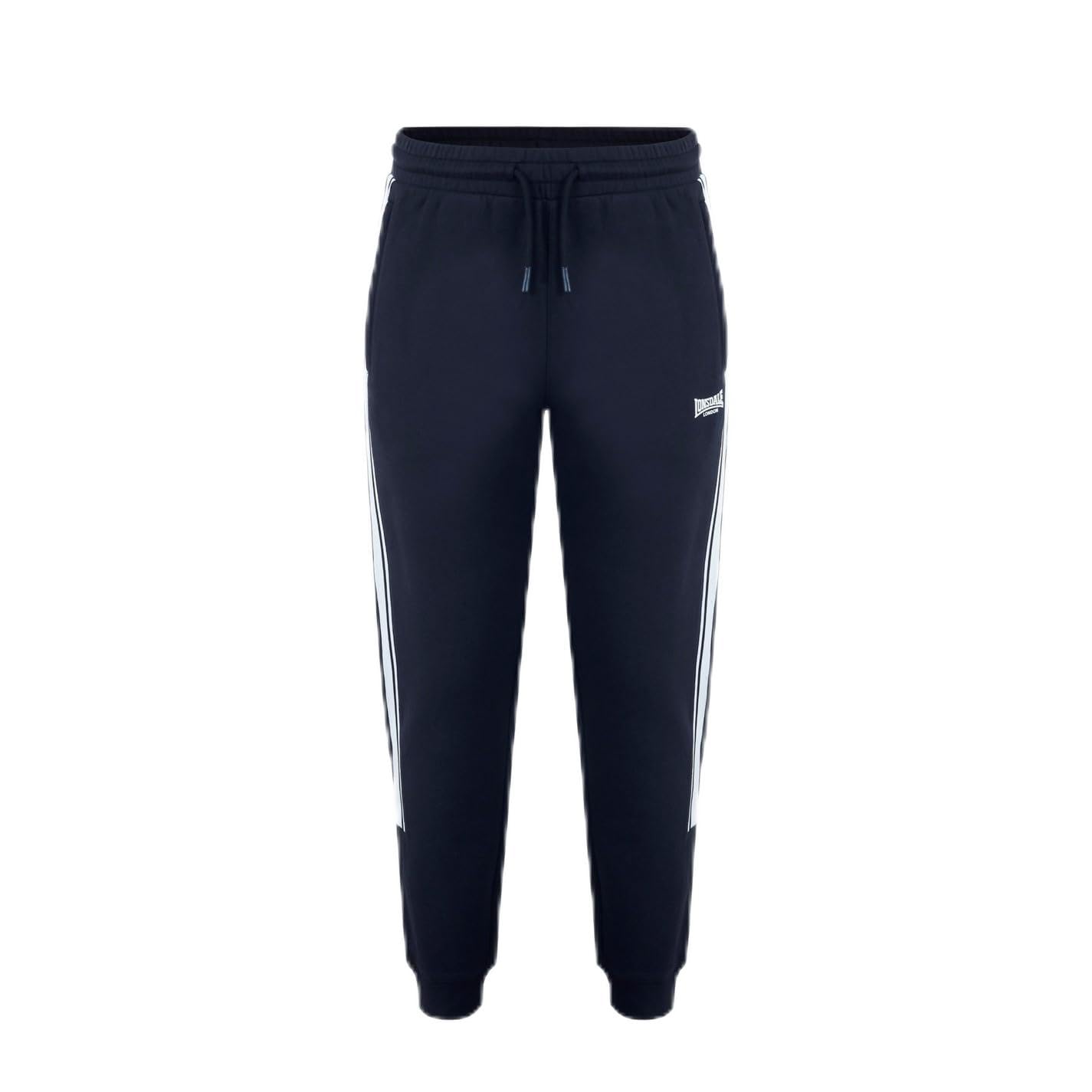 Lonsdale Mens 2S Joggers Black/White XXL