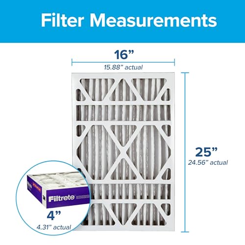 Filtrete 16x25x4 Air Filter, MERV 12, MPR 1550, 2 HVAC Filters - image 2