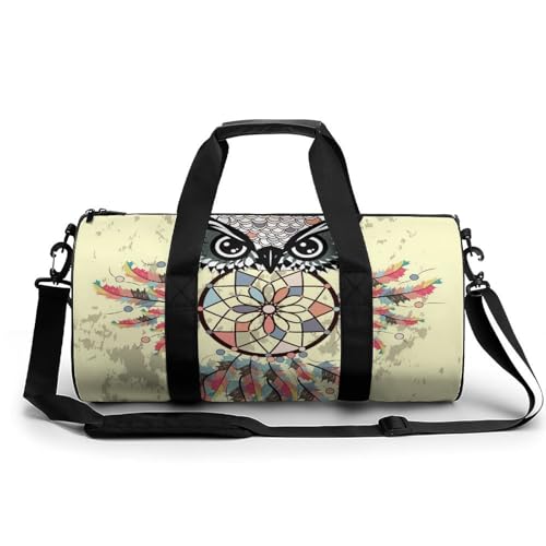 Sac de gym hibou attrape-rêves idéal pour organiser vos affaires de sport et voyage