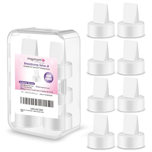 Image of Maymom 8 Count Duckbill Valves Compatible with Spectra S1 S2 9 Plus Dew 350 Not Original Spectra Pump Parts S2 Accessories Replace Valve (White)