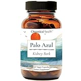 Kidney Wood Palo Azul Organic Wild Crafted from Mexico, Blue Stick Tea, Natural Kidney Support Cleanse, Detox, Glass Bottle, Made in The USA, 60 Vegan Capsules Herbal Supplement by Organica Health