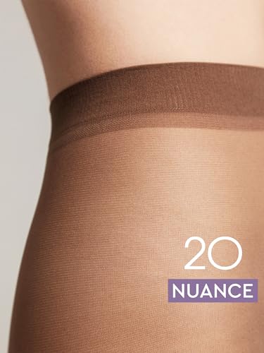 Image of Conte Control Top Tension Sheer Pantyhose Tights with Silky Matte Effect Nuance 20 Den