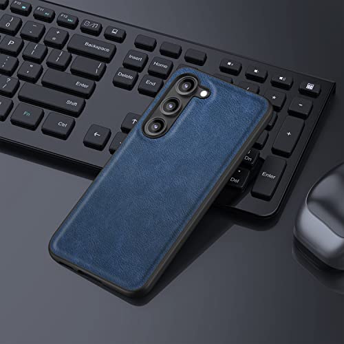 Coque cuir Samsung S23 Plus mince et robuste couleur bleu