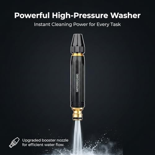 Home High-Pressure Car Wash Water Gun with Booster Nozzle, Powerful High Pressure Water Spray Gun Kit for Car Garden Hose Cleaning (1 Set) - View 5