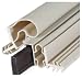 Magnetic Door Seal for Kerfed Doors, White