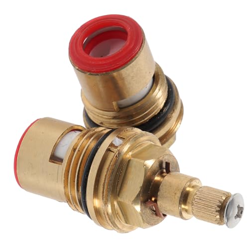 HOMSFOU 2 Piezas Carrete De Grifo Caliente y Reemplazo De Ducha Bathroom Taps Boquilla De Toque Grifo Monomando Para Baño Válvulas Núcleo De Válvula Agua Reemplazo De Grifo Reparar