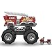 MEGA Hot Wheels Monster Trucks Toy Car Building Set, HW 5-Alaram Fire Truck with 284 Pieces, 1 Micro Action Figure Driver, Red, Kids Age 5+ Years