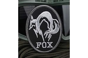 Black Metal Gear Solid MGS Fox Hound Ghost Patch
