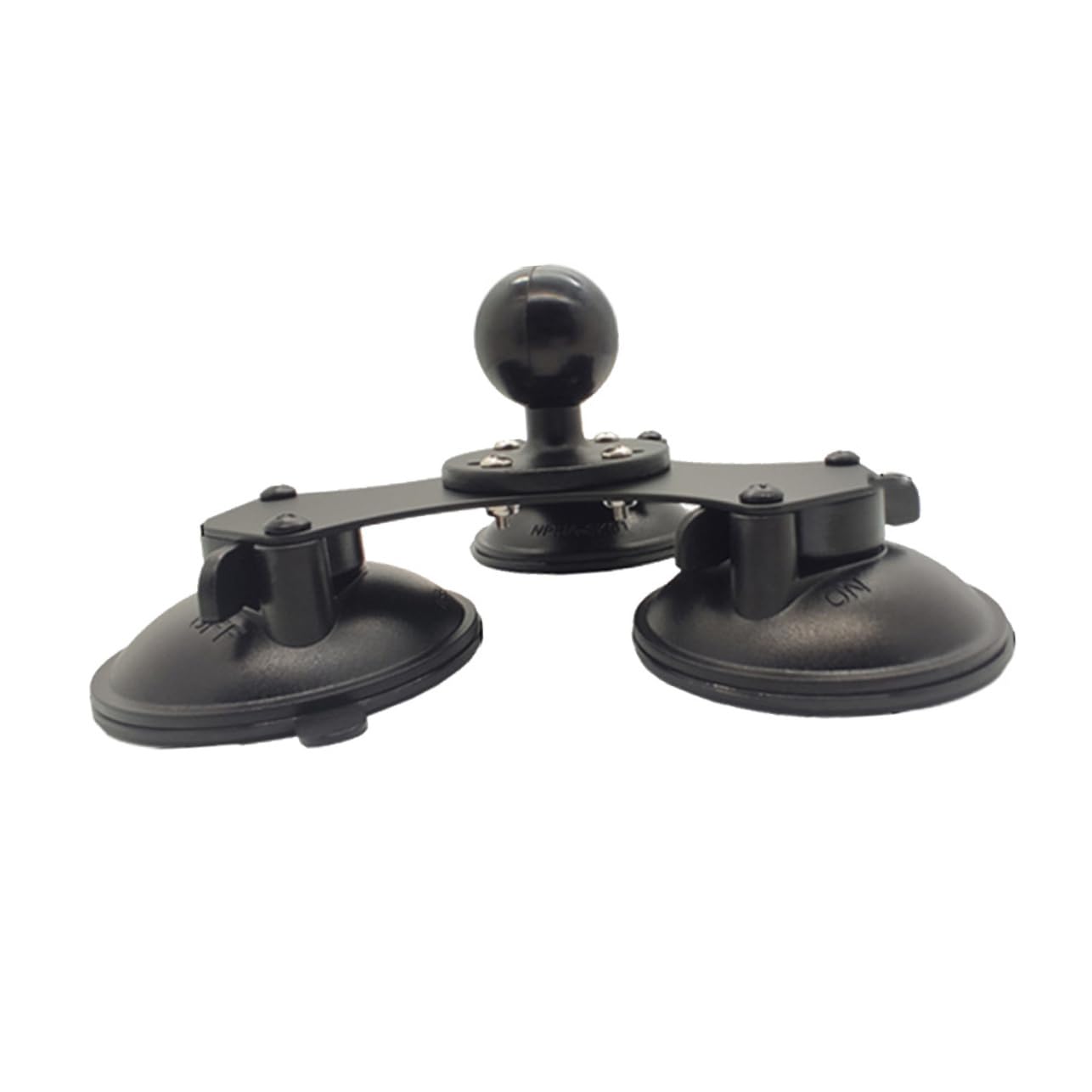 NUOBESTY Accesorios De Cabezal Esférico Soporte De Triple Ventosa Soporte De Ventosa para Montaje De Succión Parabrisas Compatible Dispositivos Coche