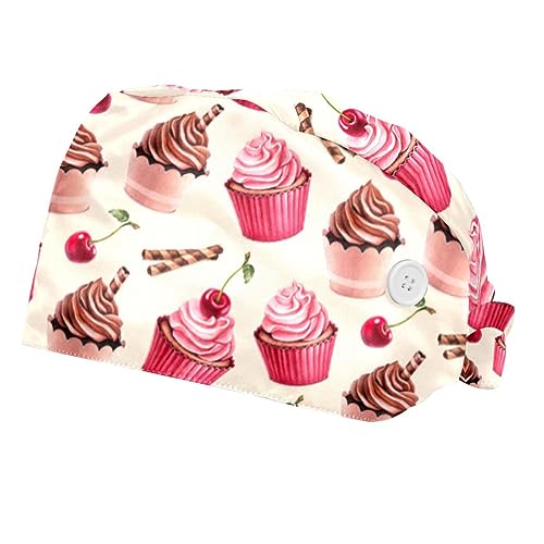 Casquettes de travail avec bandeau de transpiration VERED cupcakes