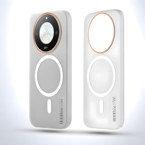 DL3 Mobilak Case Back Cover for Honor X9D / Magic 8 Lite / X70, Sleek Frosted Translucent Back Only Compatible with Wireless Magnetic Accessories | Anti-Scratch Shockproof Phone Case