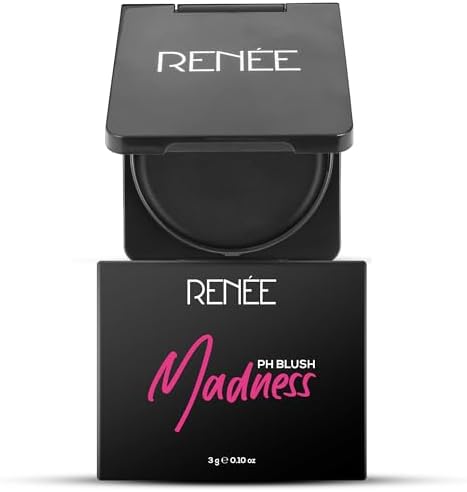 RENEE Madness PH Blush | Instant Unique Pink Payoff | Highly Blendable | Light Weight | Long Lasting | Moisturizing Formula | Enriched With Olive | Macadamia & Shea | Paraben Free & Cruelty Free | 3 Gm